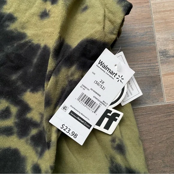 Neff Tie-Dye Green & Black Hoodie NWT SIZE 2X - Picture 3 of 5